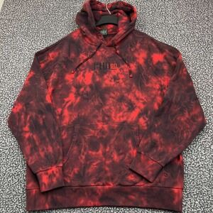 Grassroots California Hoodie Men XXL Red Black Pullover Long Sleeve Cotton 2XL